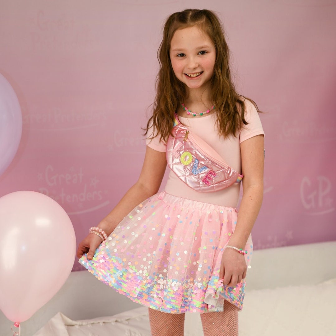 Neon Party Sequins Skirt, Sequins Tutu for Kids, Kids Tutu, Sequins ...