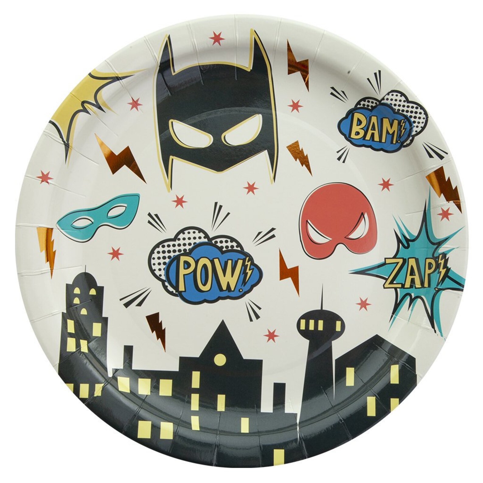 Superhero Birthday Plates Superhero Party Plates Superherpo Etsy