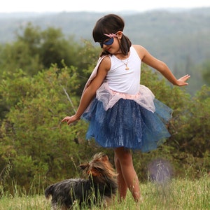 Super-duper Tutu/cape/mask, Pink & Navy, Superhero Costume for Girls - Etsy