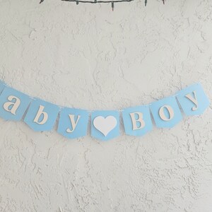 Bannière bébé garçon, bannière de baby shower, annonce de bébé garçon, décor de baby shower. image 2