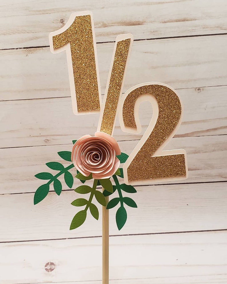 1 2 birthday topper