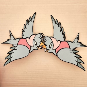 Blue birds, Cinderella theme,bibbidi,bobbidi boo.
