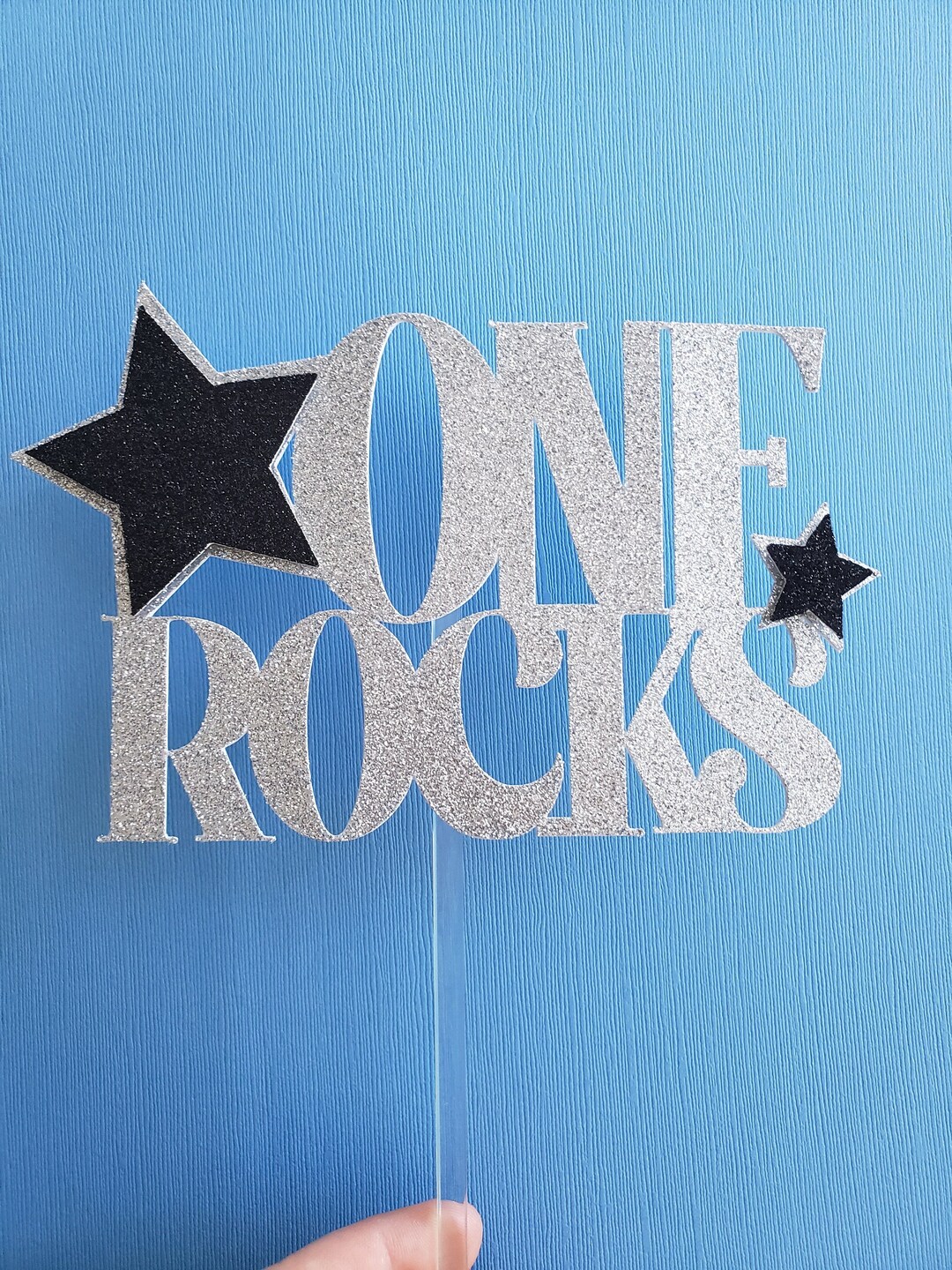 One Rocks Cakes One Rocks Glitter Cake Topper, First Birthday Decoration - Etsy