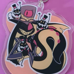 Hazbin Hotel Sir Pentious Keychain - Fanart