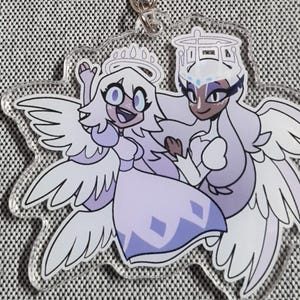 Hazbin Hotel Sera & Emily Keychain - Fanart