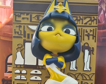Figura de gato egipcio del juego Animal Village