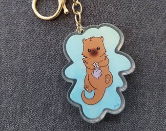 Sleutelhanger Smirky Otter, acrylbedel