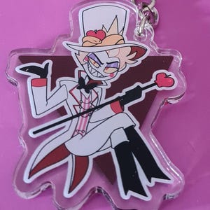 Hazbin Hotel Lucifer Morningstar Keychain - Fanart