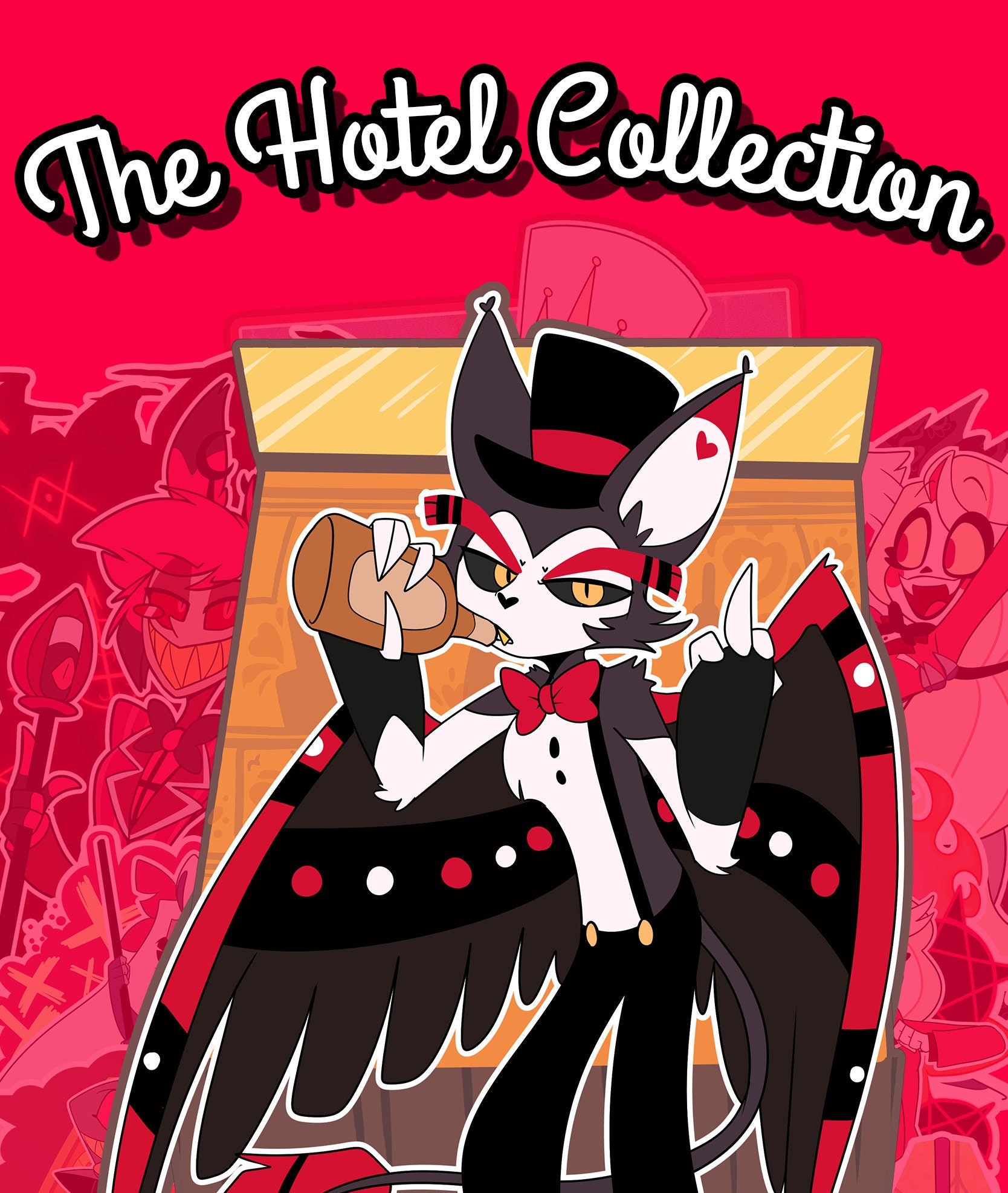 Hazbin Hotel Husk Acrylic Standee - Fanart