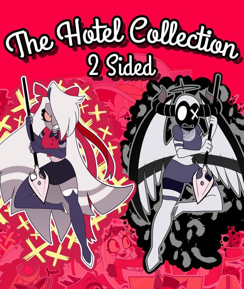 Hazbin Hotel Vaggie and Angel Acrylic Standee - Fanart - Etsy