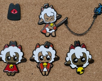 Cult of the Lamb Enamel Pins