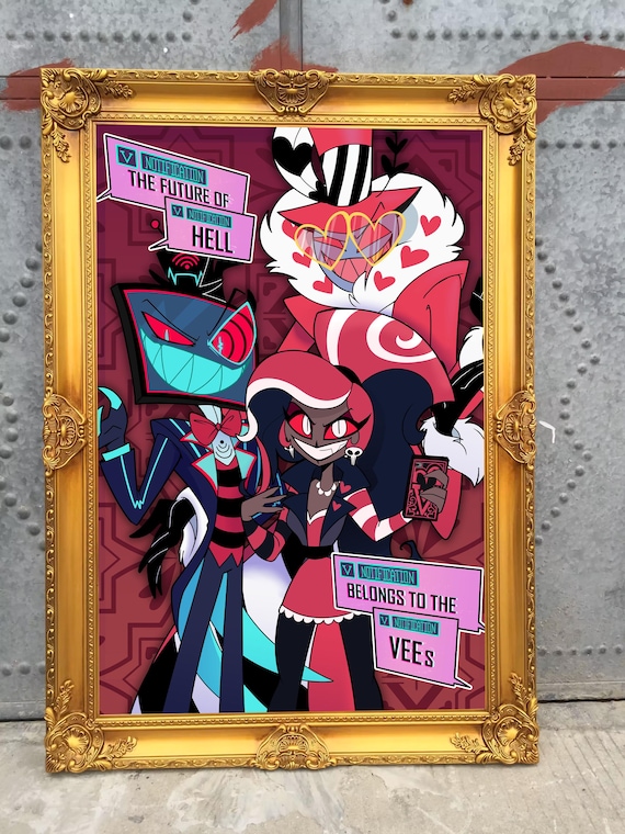 Helluva Boss the Vees Portrait - Vox Valentino Velvette - Fanart