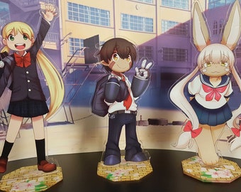 Made in Abyss Nanachi Riko and Reg Acrylic Standee (School Version)