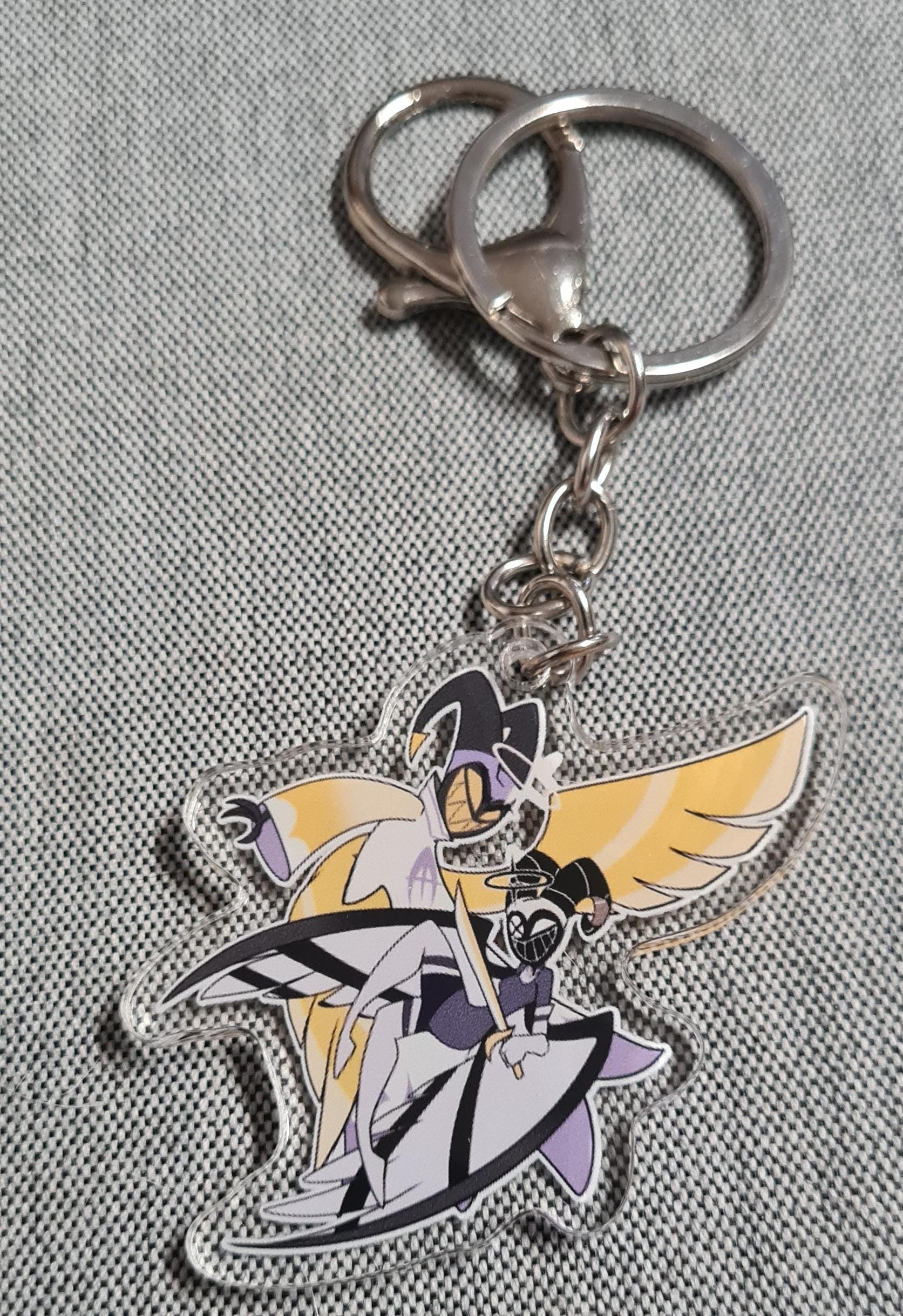Hazbin Hotel Adam and Lute Keychain - Fanart - Etsy
