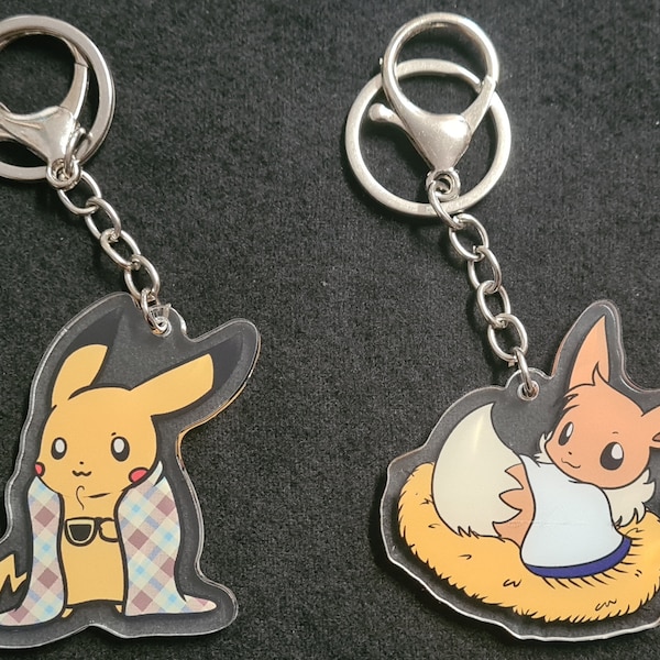 Pokémon: Let's Go, Pikachu/Let's Go, Eevee Acrylic Keychains