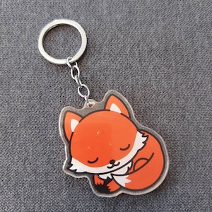Foxes acrylic charms