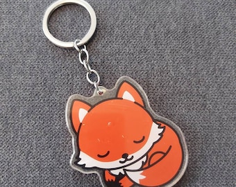 Foxes acrylic charms