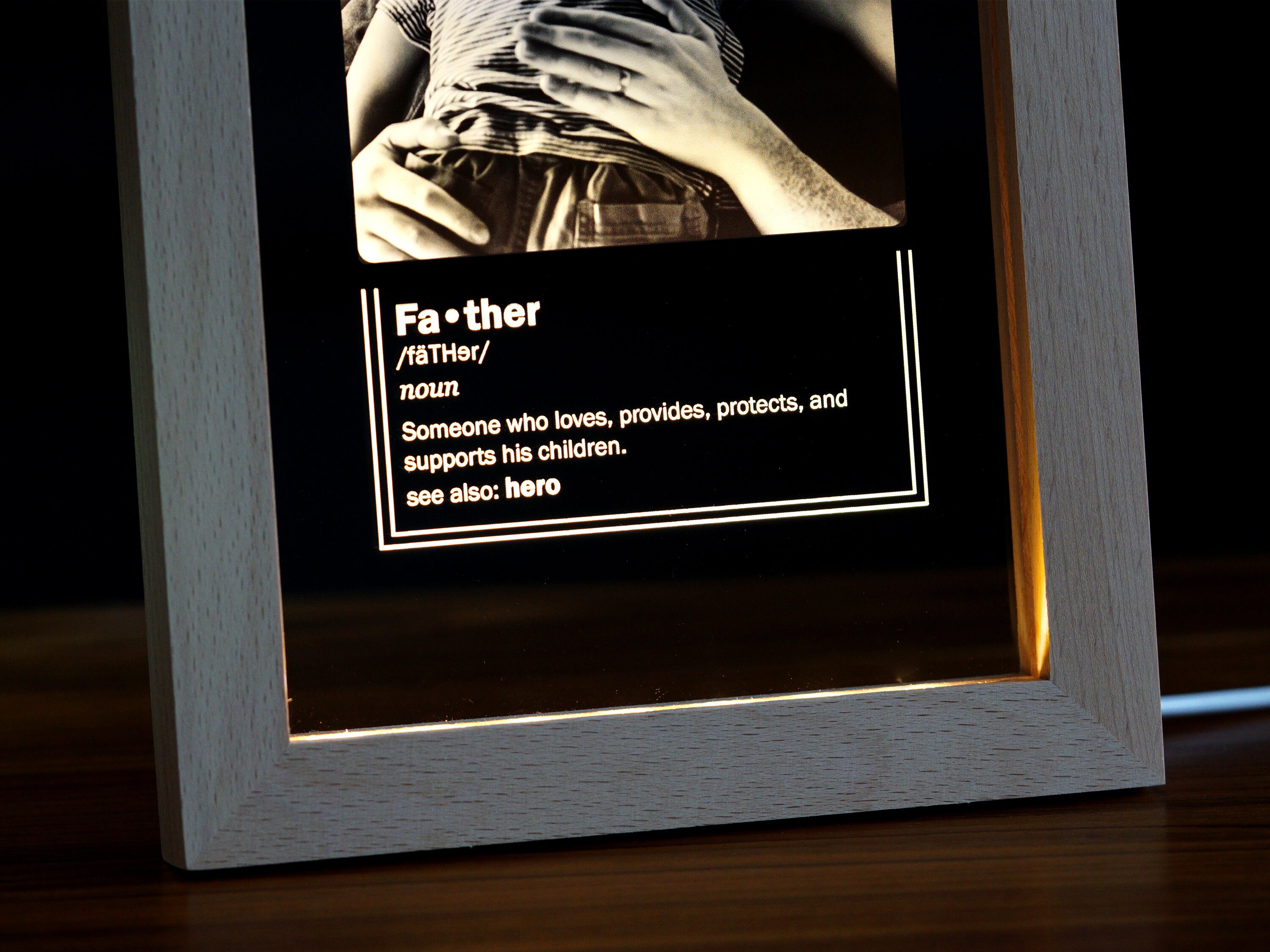 Personalized Light Up Picture Frame Personalized Frame Etsy