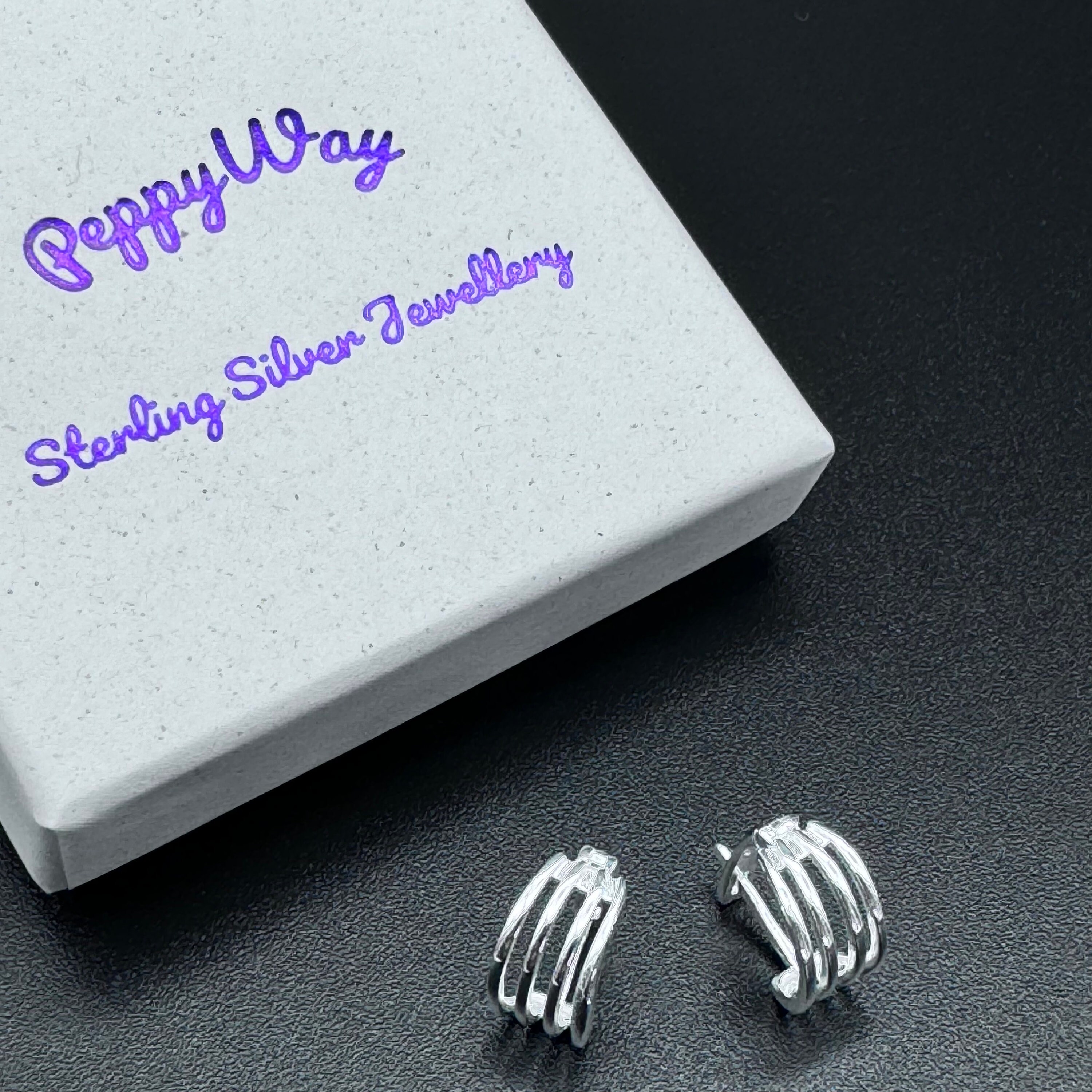 [haesool] 925Silver☆GME44 Earrings Minimalist 925 Sterling Silver Hoop Earrings,sterling Silver