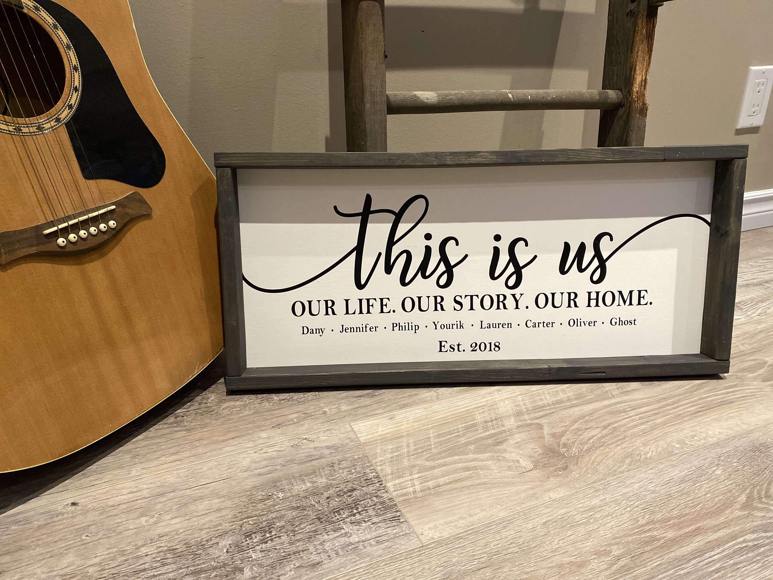 This is Us/ Wood Sign/ Custom Wood Sign/ Family Sign/ Farmhouse/ Rustic ...