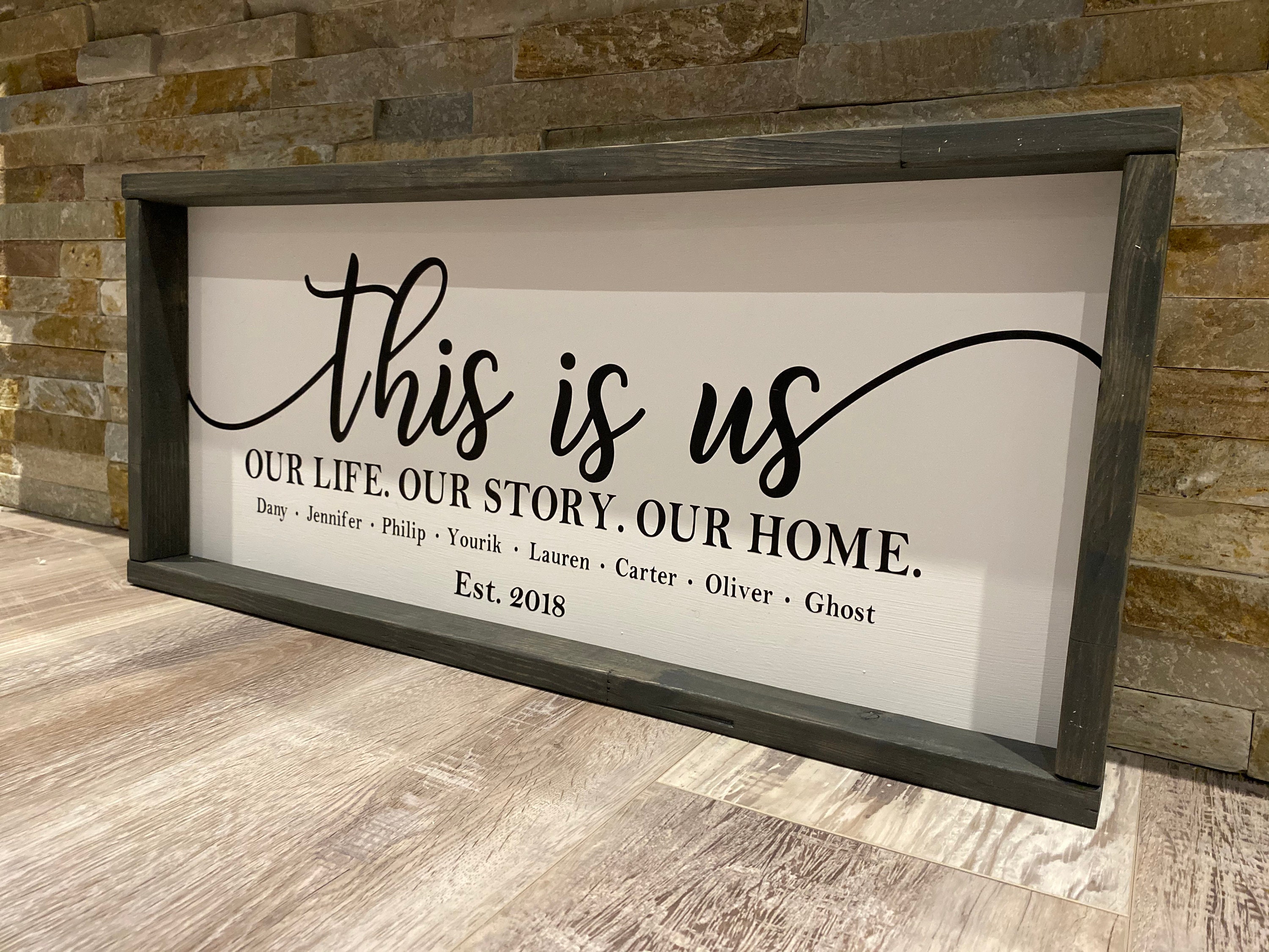 This is Us/ Wood Sign/ Custom Wood Sign/ Family Sign/ Etsy Canada