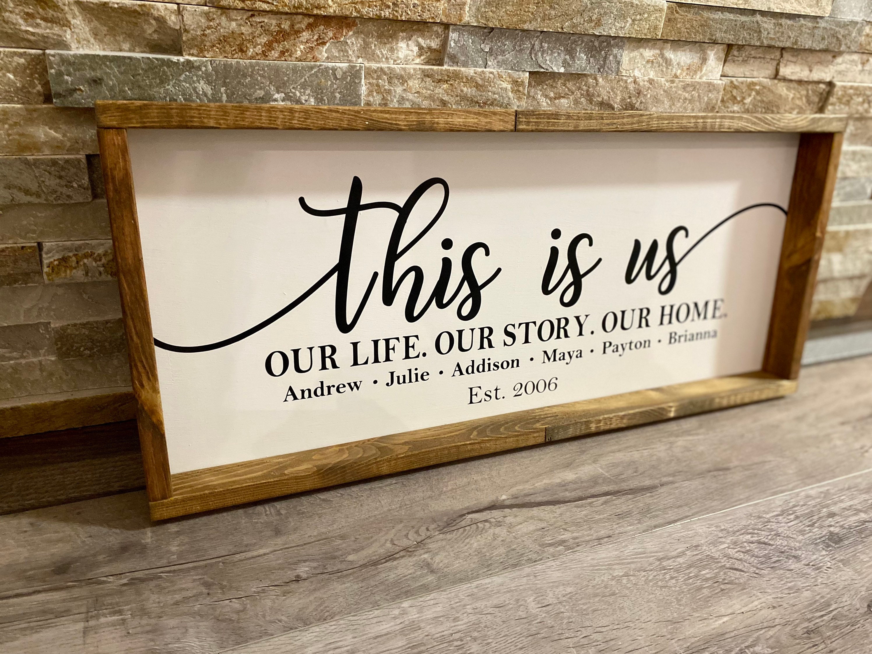 This is Us/ Wood Sign/ Custom Wood Sign/ Family Sign/ | Etsy