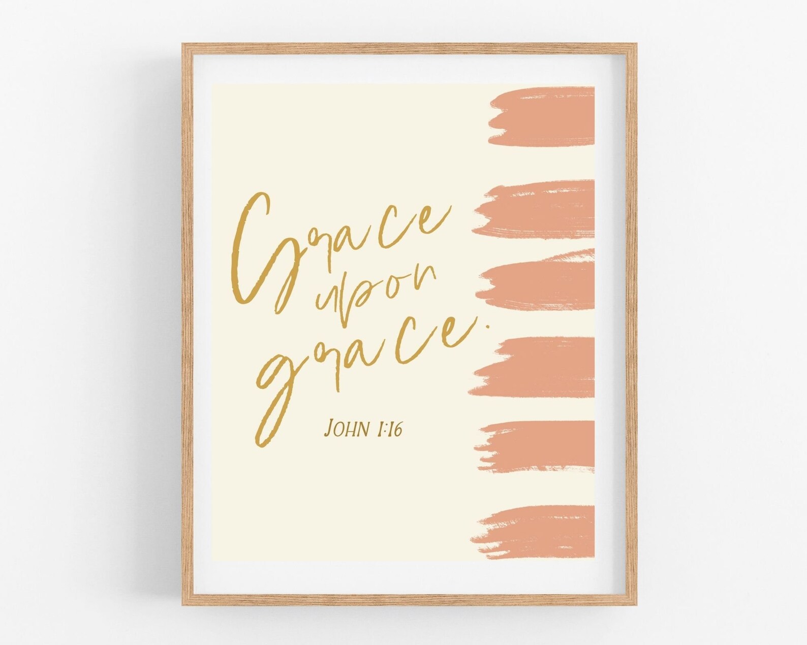 Grace Upon Grace Print Scripture Art Christian Nursery - Etsy