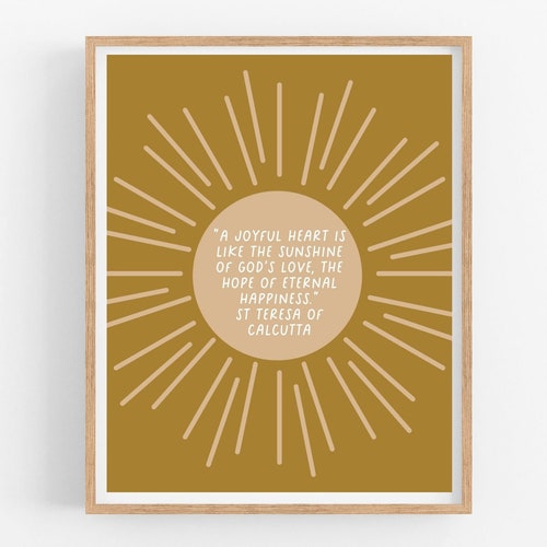 Mother Teresa Motherhood Quote Printable Wall Art - Etsy