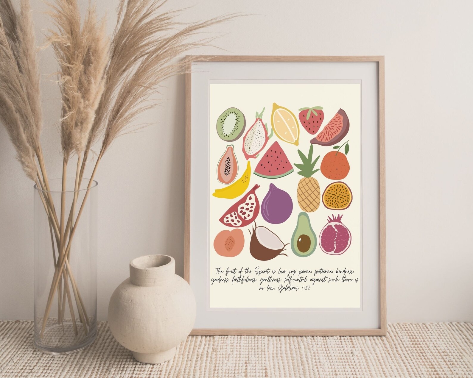 Fruit of the Spirit Wall Art Fruits of the Spirit Prints Etsy