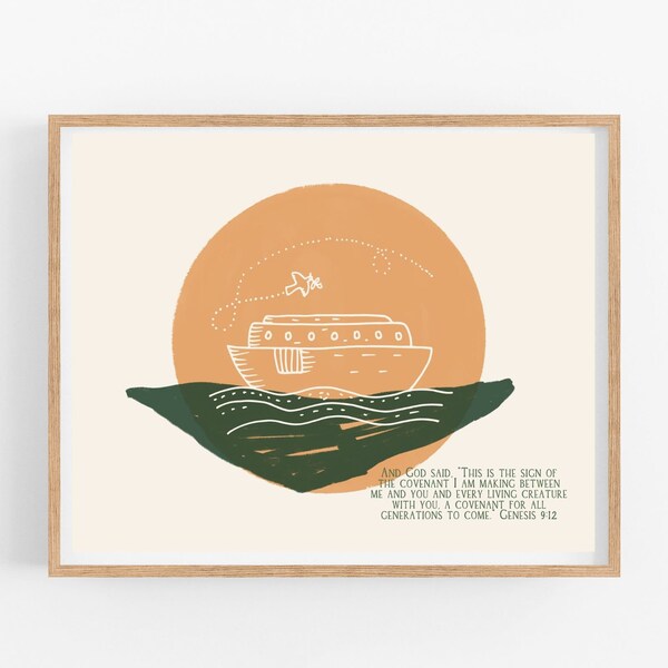 Noah's Ark Print - Etsy
