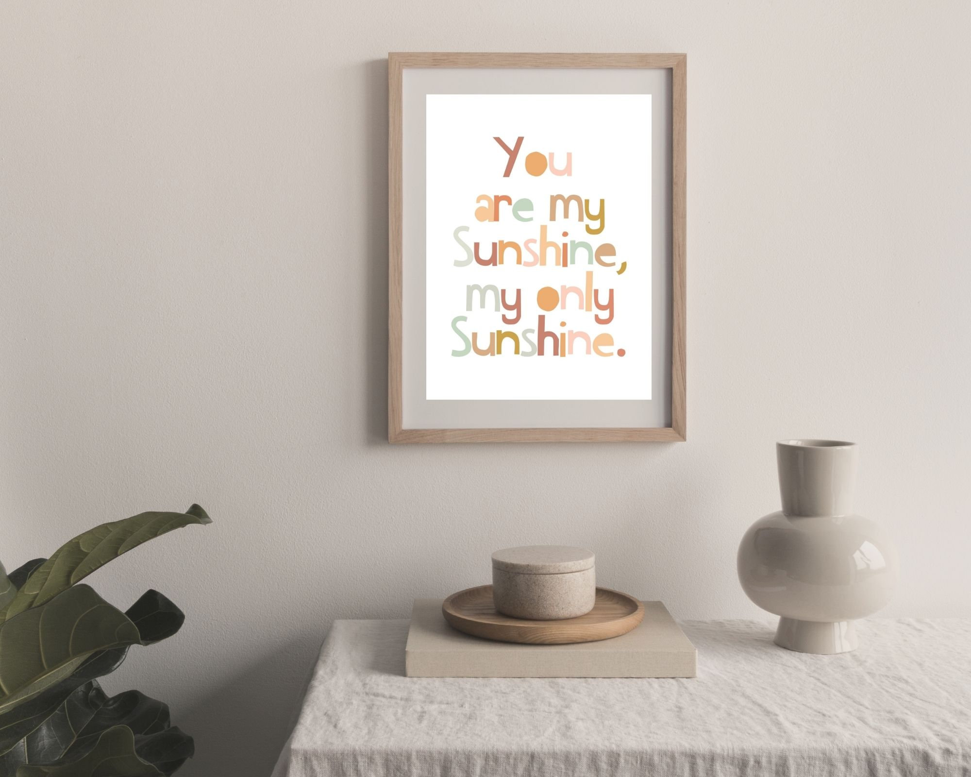 You are my Sunshine Sign Home Decor Nursery Decor Neutral Etsy