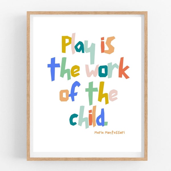 Play is the Work of the Child - Etsy
