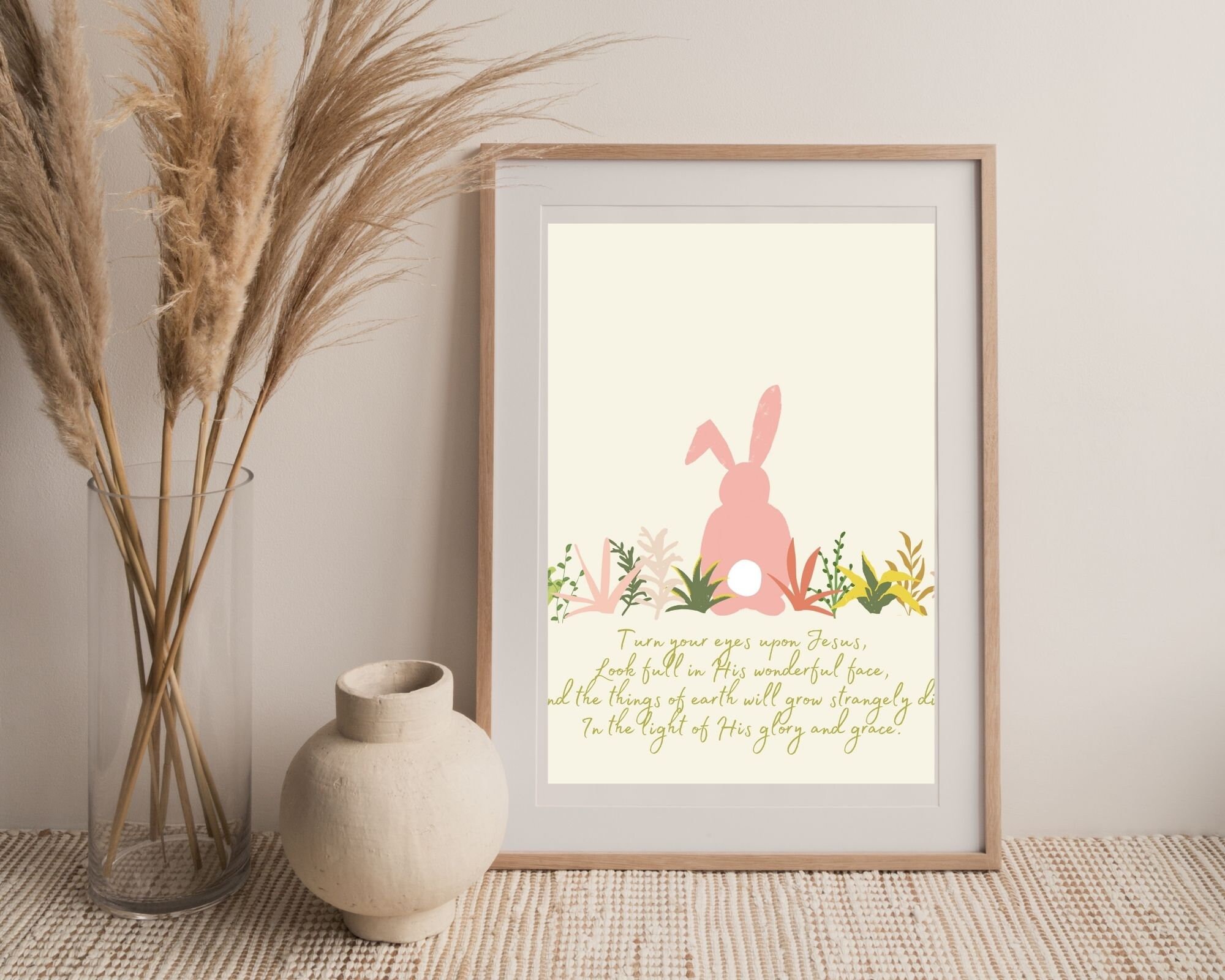 Easter Print, Easter Decor, Spring Wall Art, Pastel Decor, Easter Home ...
