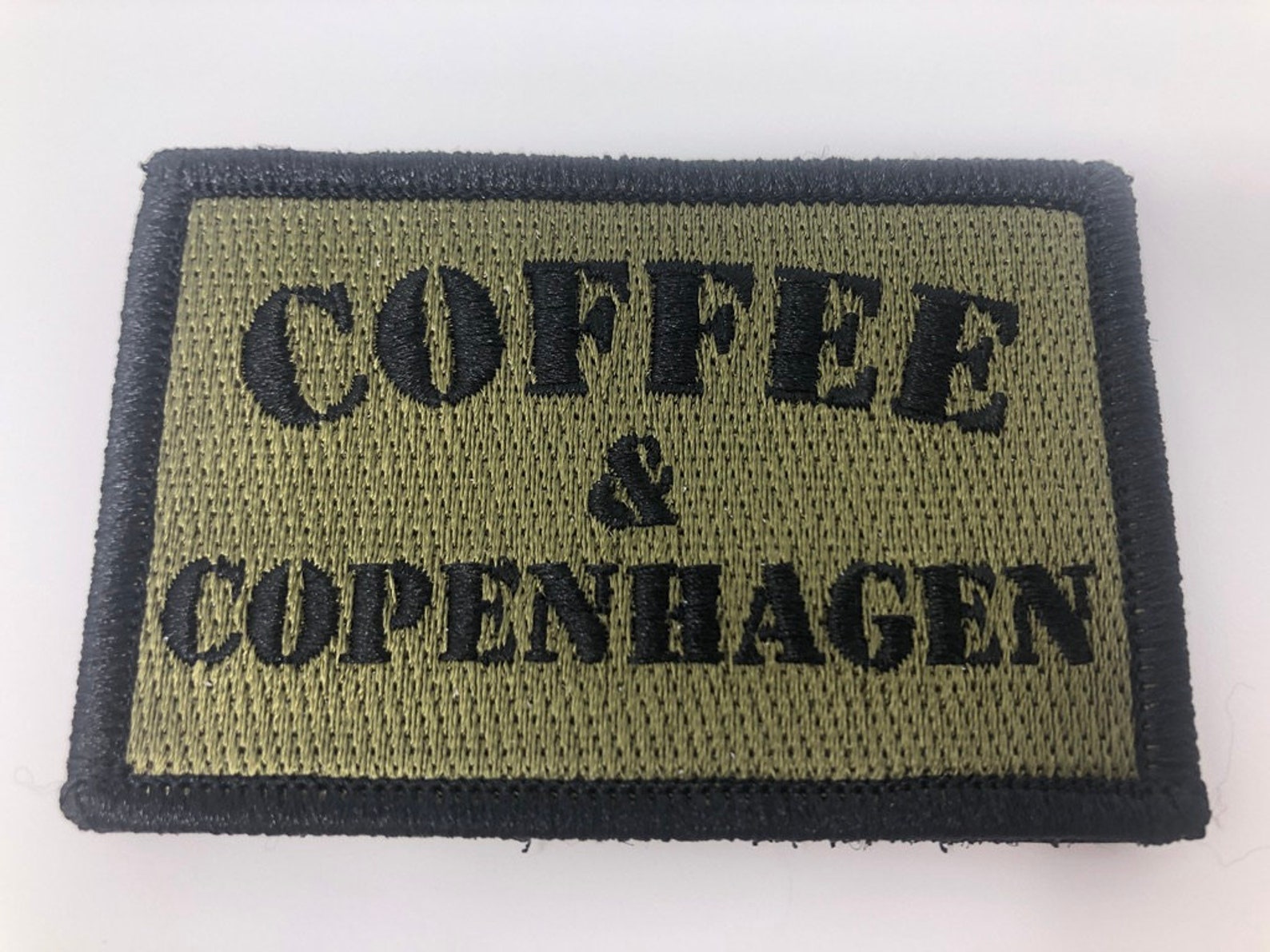 Copenhagen & Coffee Velcro Hook and Loop Patch Rodeo Patch | Etsy