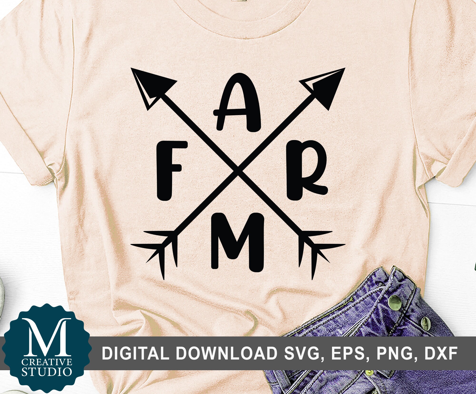 Farm Arrow Svg Png Eps Dxf Farmer Svg Farmhouse SVG Cut | Etsy
