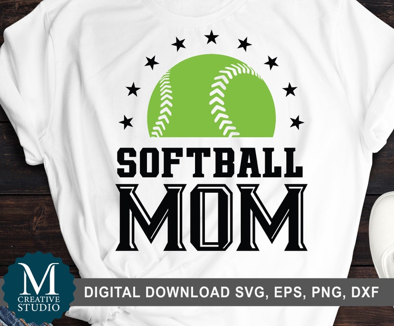 Download Clip Art Mom Softball Svg Mama Team Tshirt Printable Clipart Svg Dxf Cricut Digital Download Softball Mom Svg Softball Svg Art Collectibles
