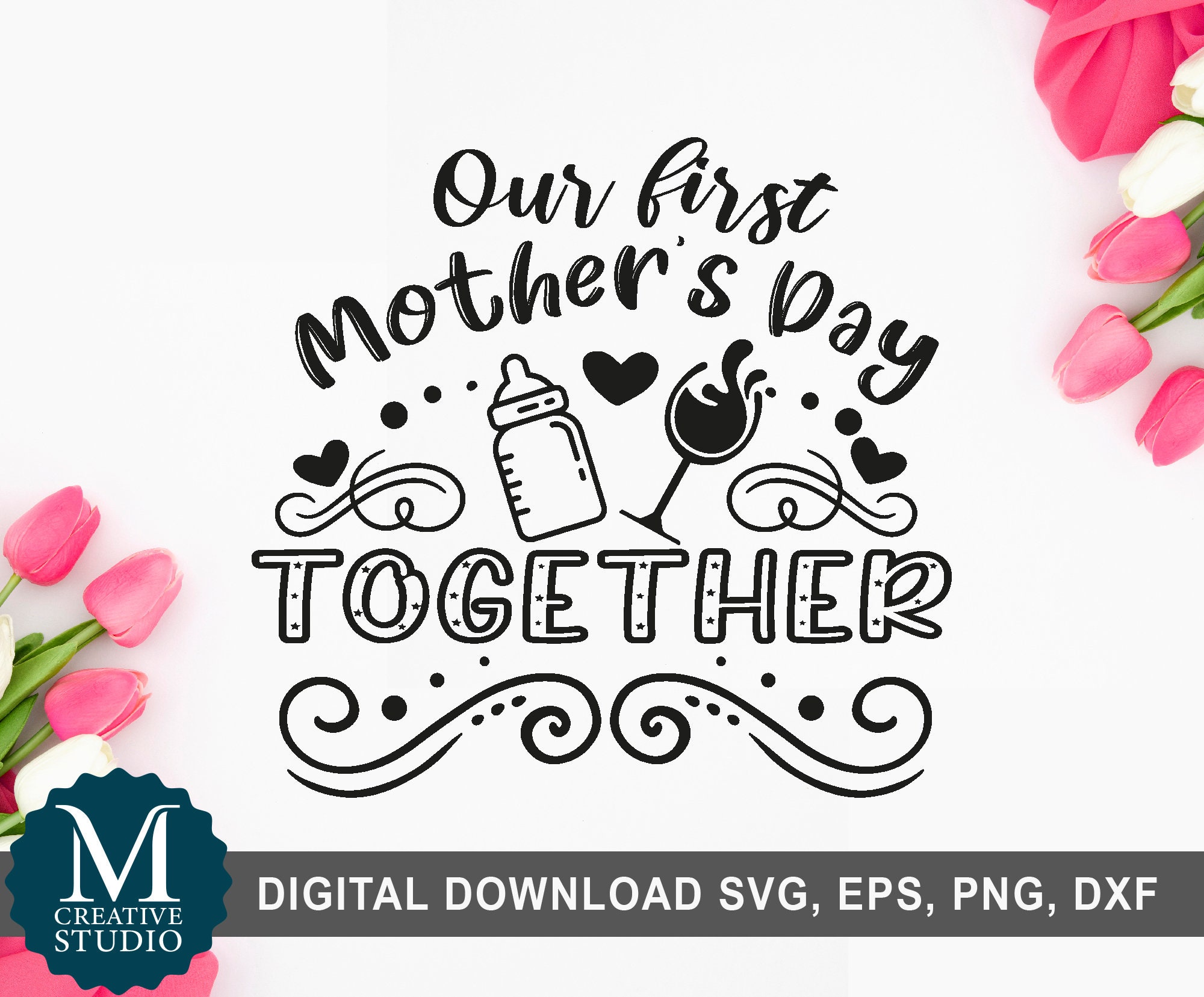 Our First mothers day Together svg Mother svg Mother's | Etsy