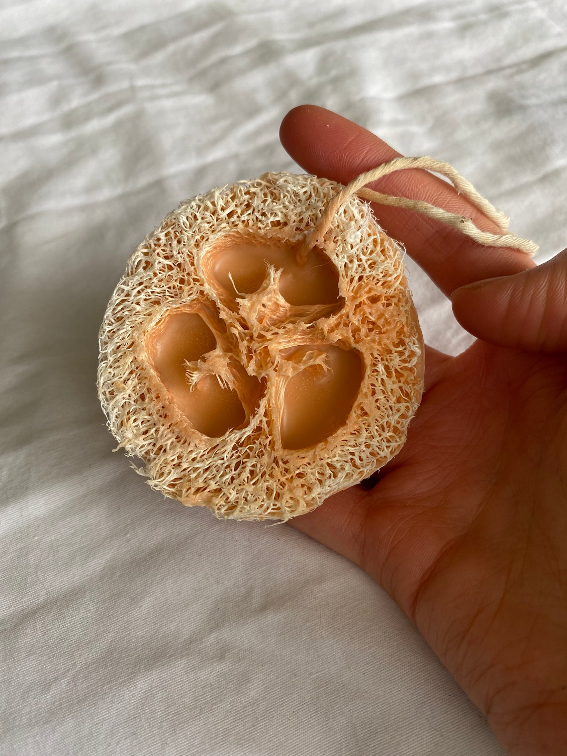 Vegan Organic Orange Loofah Soap Etsy