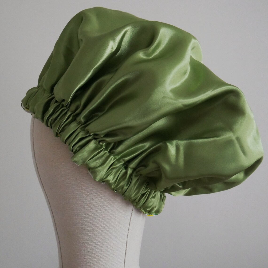 Reversible Extra Large Satin Lined Shower Cap for Full Hair Etsy