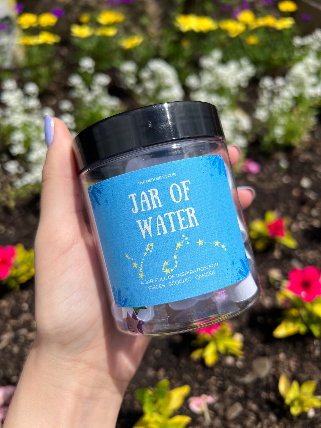 Jar of Water Zodiac Jar Message in a Bottle Inspiration for Water Signs