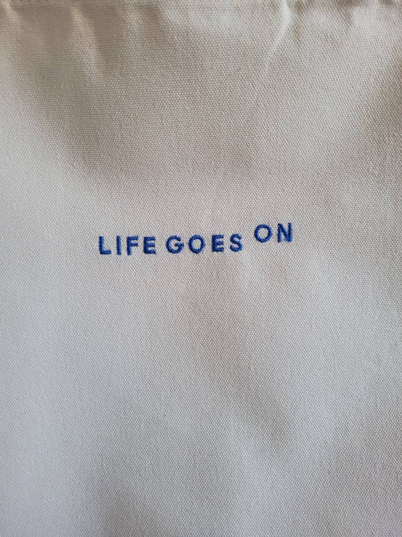 BTS Life Goes on Bag Reusable 100% Cotton Eco-friendly Tote - Etsy