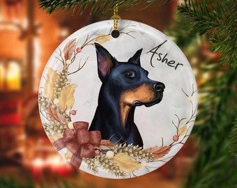 Keepsake,New Couples GFGKKGJFF Christmas Ornaments Doberman Dog Natural Ears Star Ceramic Christmas Ornaments for Christmas Tree Decoration Keepsake,New Couples GFGKKGJFF Christmas Ornaments Doberman Dog Natural Ears Star Ceramic Christmas Ornaments for Christmas Tree Decoration