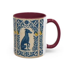 Italian greyhound Tile Pattern Mug | italian greyhound art christmas gift idea image 5