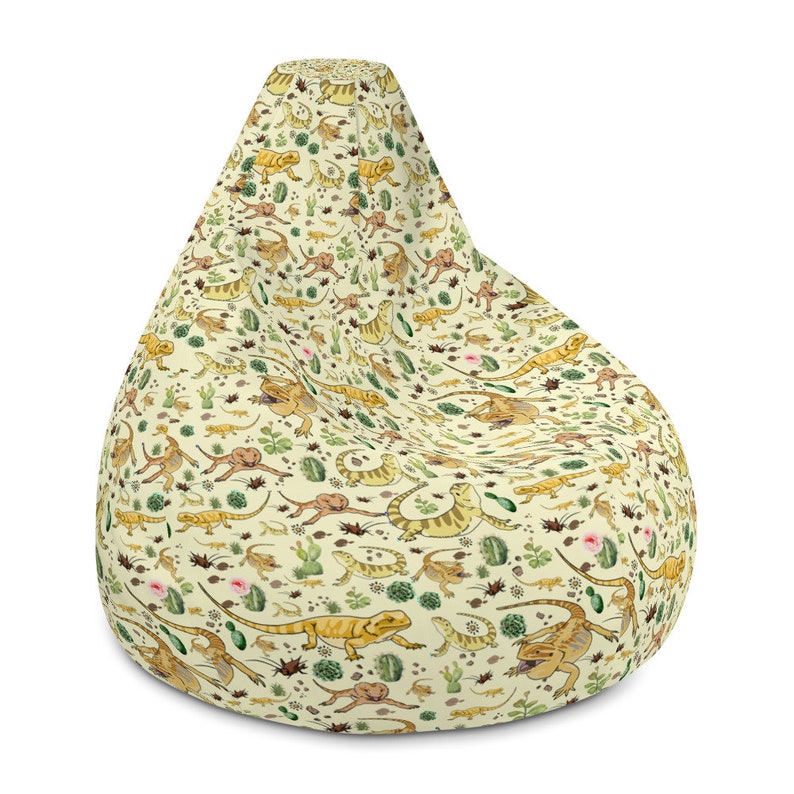 Bearded Dragon Bean Bag Chair Cover Dragon Owner Gift Pet Etsy