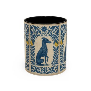Italian greyhound Tile Pattern Mug | italian greyhound art christmas gift idea image 3