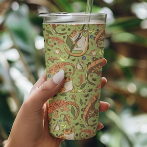 Crested gecko  Tumblers, Gecko Gifts, Lizard mug, Lizard Gifts, gecko mom gift