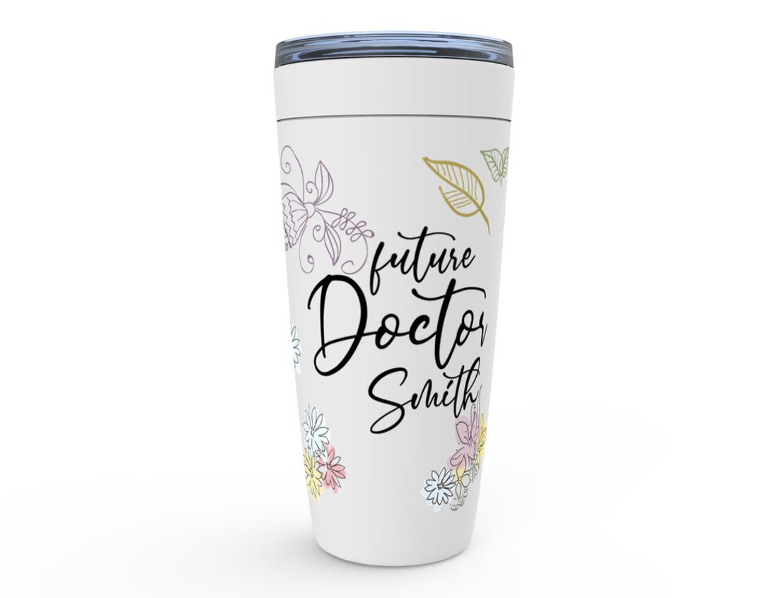 QASHWEY Tumblers Bicchieri Da Viaggio 472LD-QCB-doctor | Bicchieri Per Acqua Riutilizzabili | Design Pratico