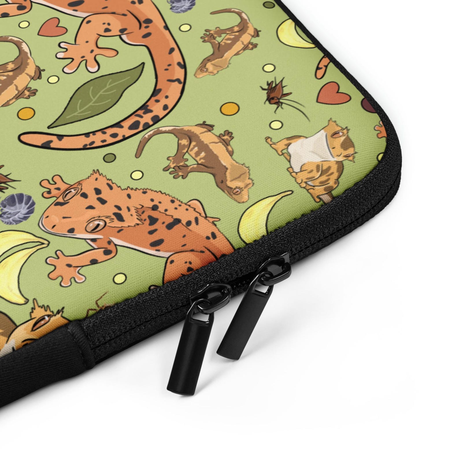 Crested Gecko Laptop Sleeve, Gecko Decal, Reptile Bag, Geckos Bag ...