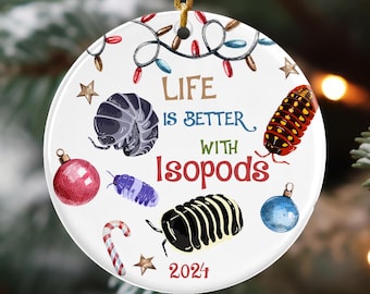Isopod Christmas gift, Roly Poly Pill bug
