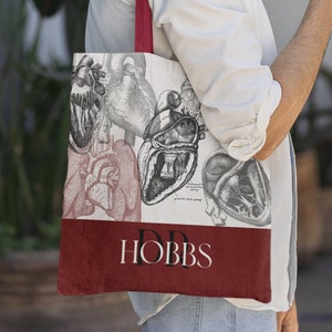 Vintage Anatomy Gift, Cardiologist Appreciation, Cardiologist Retirement Gift, Gift For Retired Cardiologist,Doctor bag